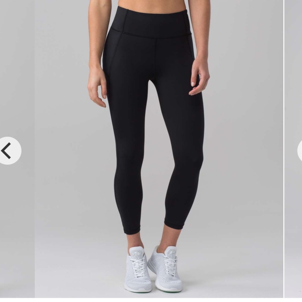 Lululemon Final Lap Crop Leggings Size 8 Black